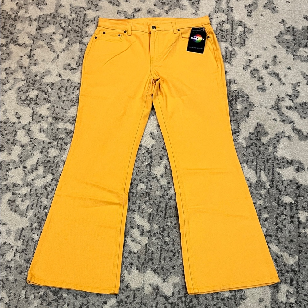 Newport News Mustard Flare Jeans
